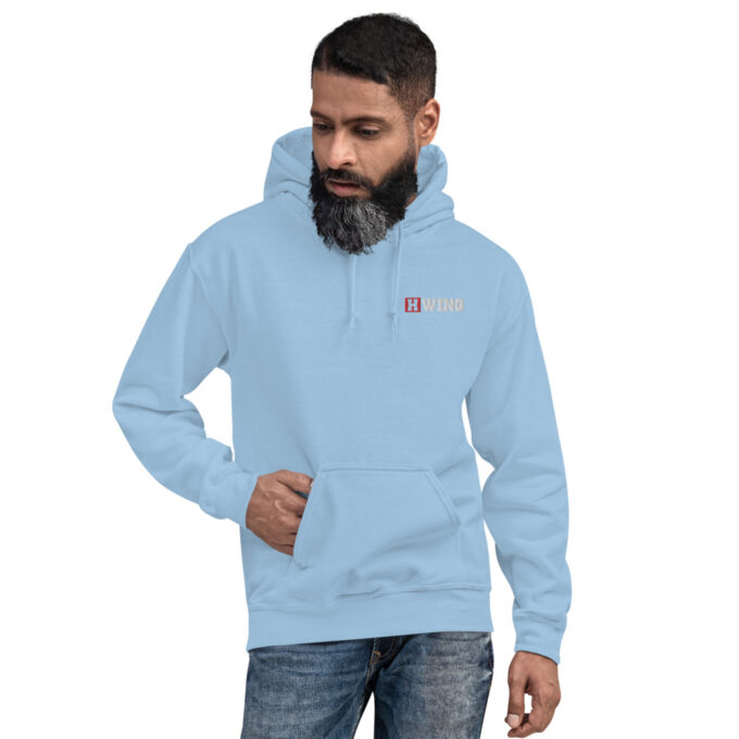 Light Blue HWING Emb Hoodies