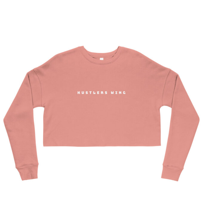 Mauve Hustlers Crop Sweatshirt