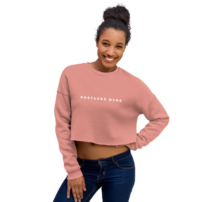 Mauve Hustlers Crop Sweatshirt