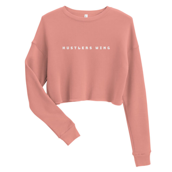 Mauve Hustlers Crop Sweatshirt