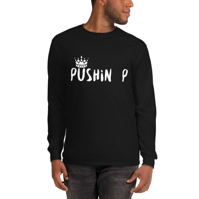 Black Pushin P Long Sleeve Shirt