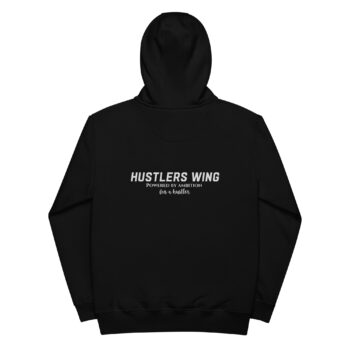 hustlers wing hoodie black