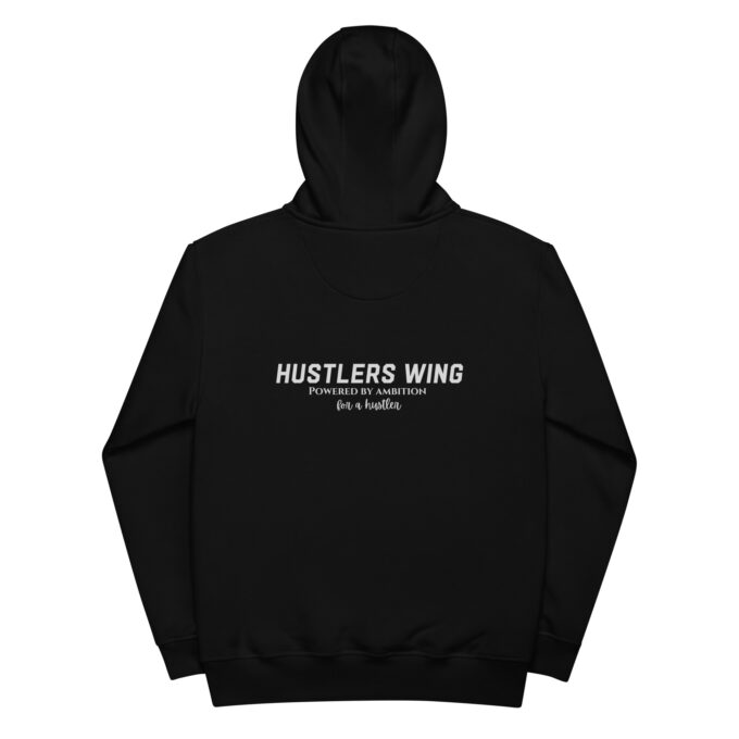 hustlers wing hoodie black